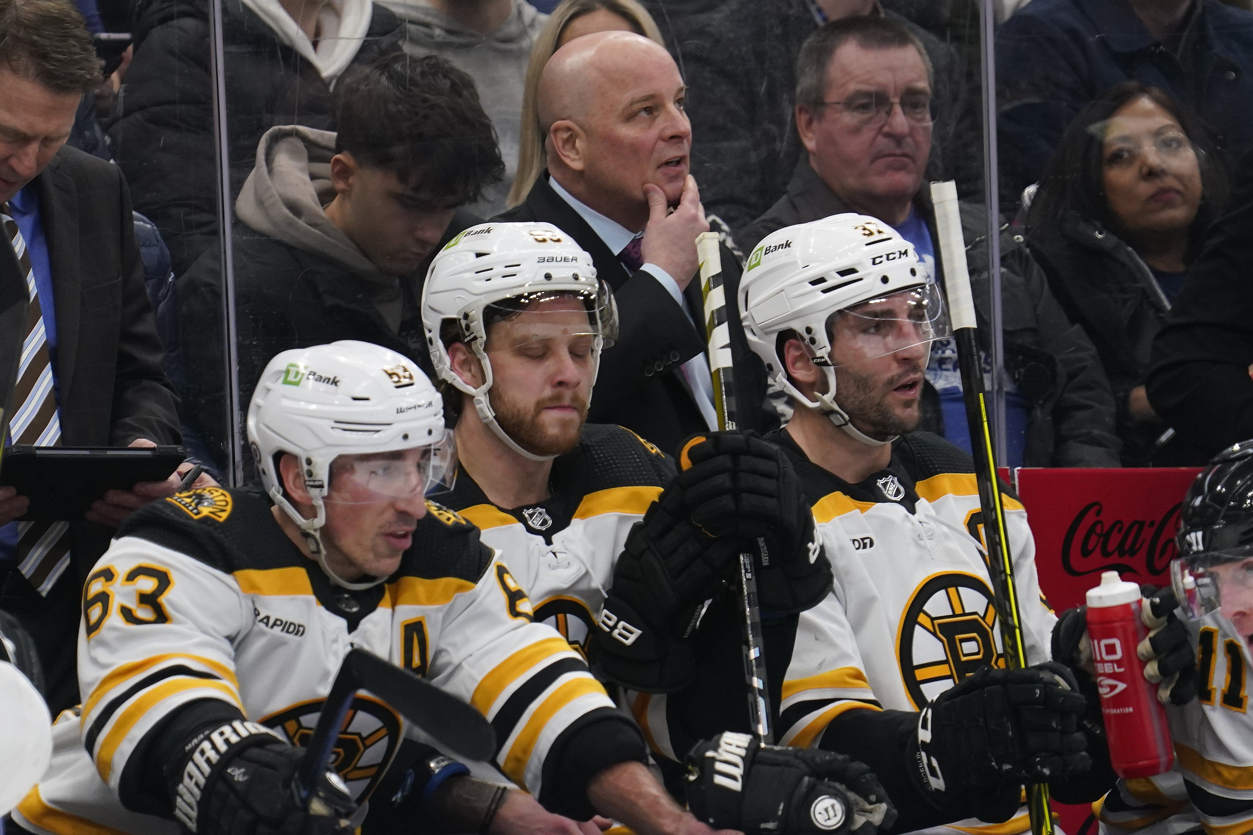 Bergeron and Marchand played together for 13 seasons in Boston - Source: Imagn